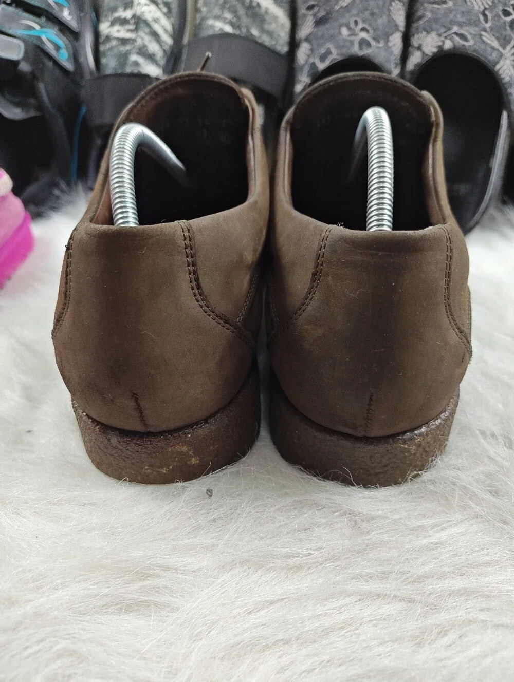 Mephisto Latex 100% Naturel Brown Leather Lace-Up Shoes Men's Size 11